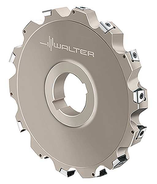 Indexable Slitting Cutter, 100.00mm Cutter Dia, 5 Inserts, 24.00mm Cut Depth, F4253 Series