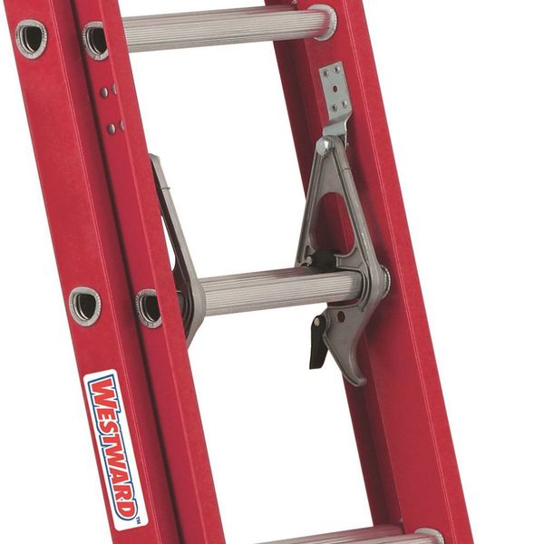 Fiberglass Extension Ladder, 300 lb Load Capacity