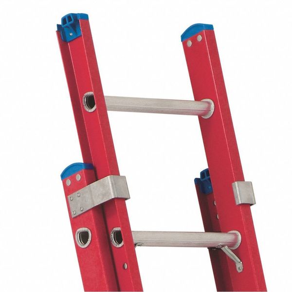 Fiberglass Extension Ladder, 300 lb Load Capacity