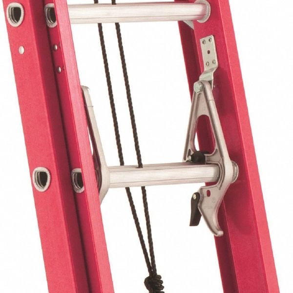 Fiberglass Extension Ladder, 300 lb Load Capacity