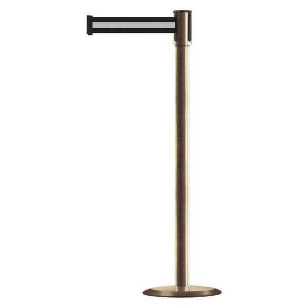 Slimline Post, Satin Brass, Steel