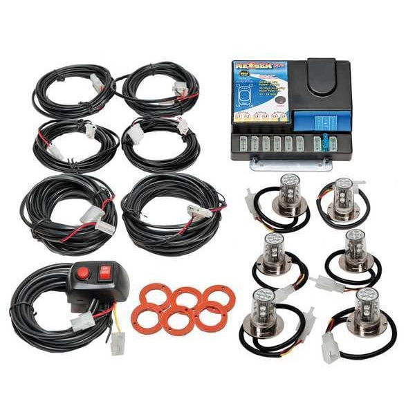 LED Hide-A-Way Strobe Light, Blue/Red