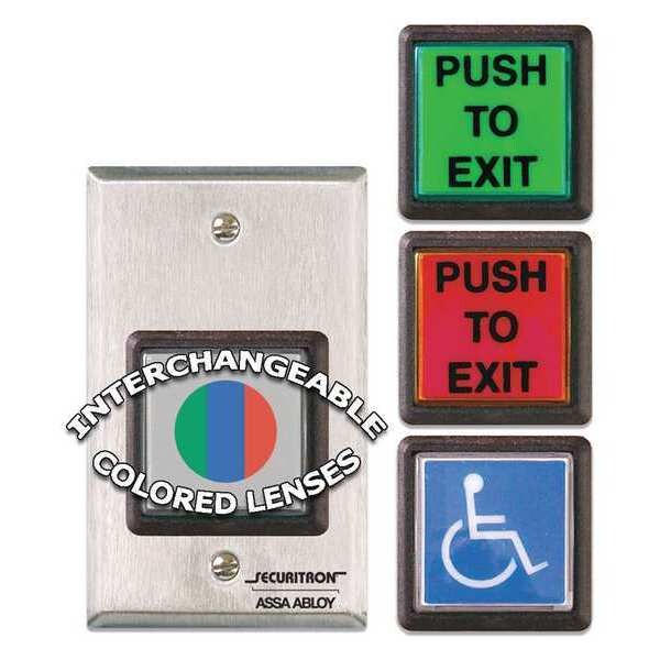 Push to Exit Button, SPDT, Momentary, 5A