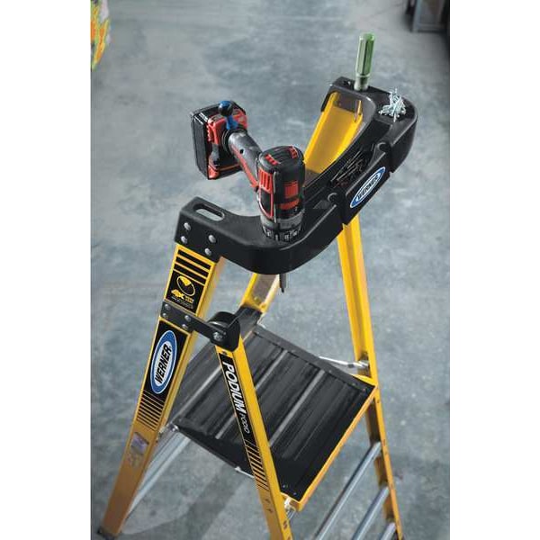 9 ft Fiberglass Podium Stepladder