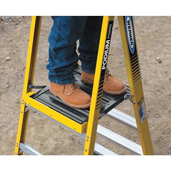 9 ft Fiberglass Podium Stepladder