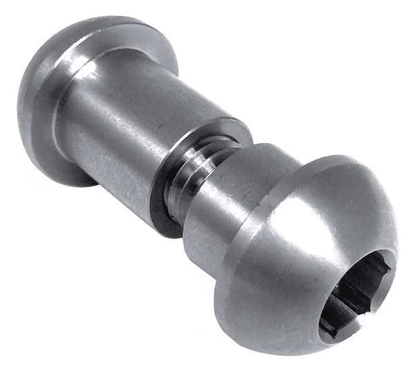 Binding Barrel, M8, 63/64 in Brl Lg, 15/32 in Brl Dia, 18-8 Stainless Steel Plain