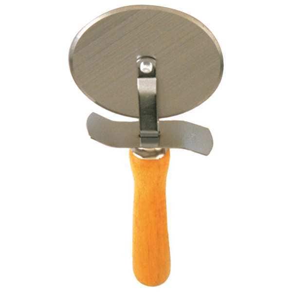 Pizza Cutter Wheel, Wood, 4 in. W