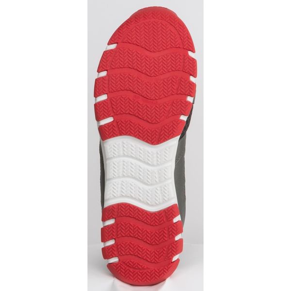 Athletic Work Shoe, 12, M, Men, Gray/Red, PR