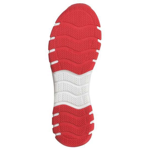 Athletic Work Shoe, 7, M, Men, Gray/Red, PR