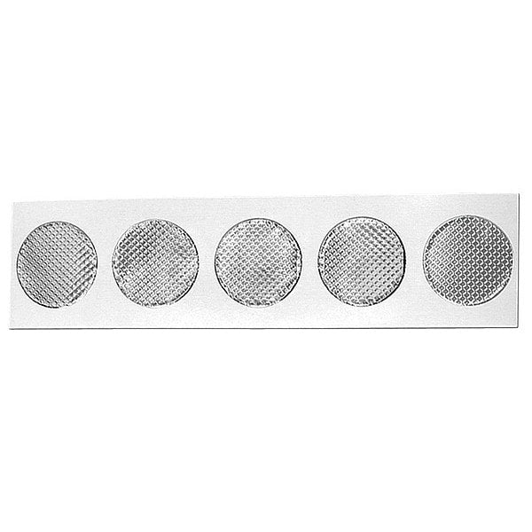 Embossed Foil Tape, 1/2 In, 4 mil, PK5