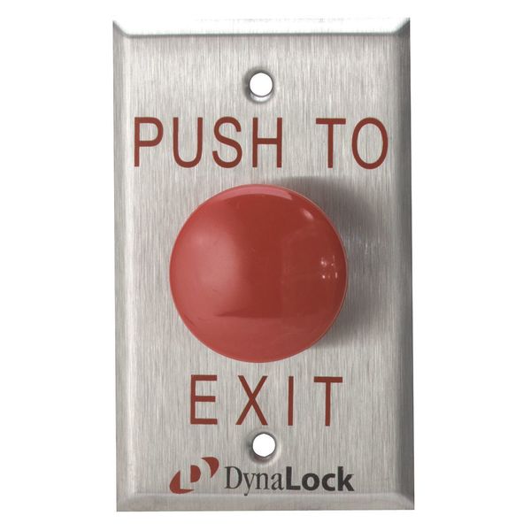 Push to Exit Button, SS, Silver