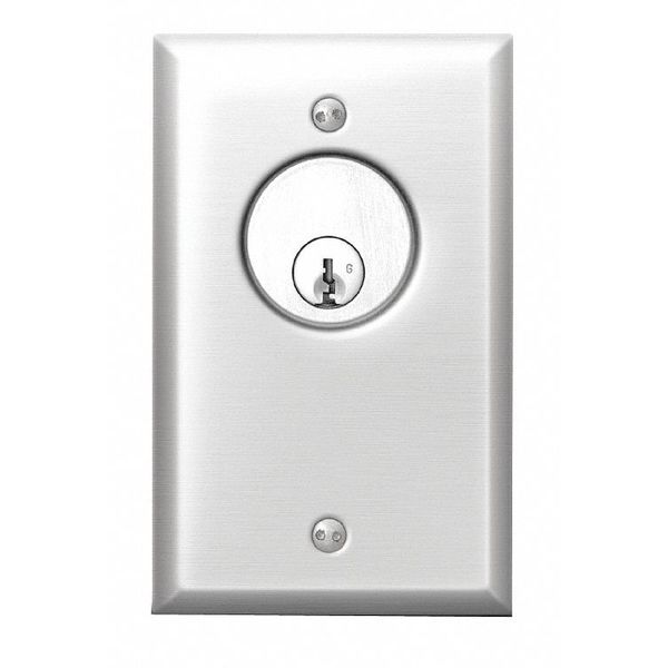 Key Switch, 2-7/8 in. W, Alternate SPDT