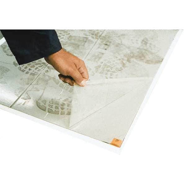 Floor Protection Mats, 3 ft, 5lb, White, PK2