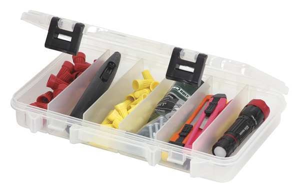 Compartment Box with 6 compartments, Plastic, 7 1/4 in H x 10 57/64 in W