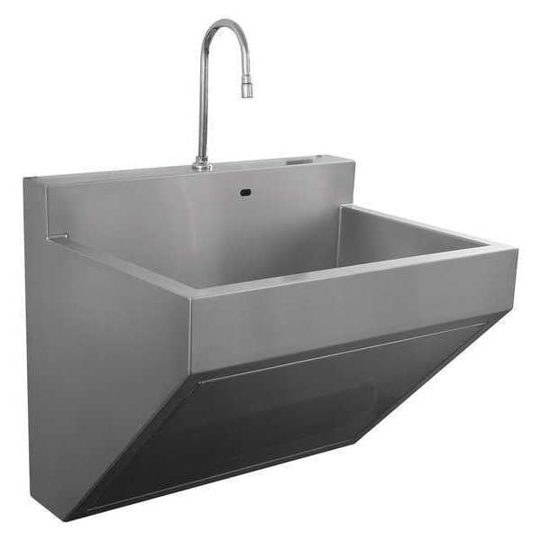 30 in W x 23 in L x 26 in H, Wall Mount, Compact Surgical Scrub Sink