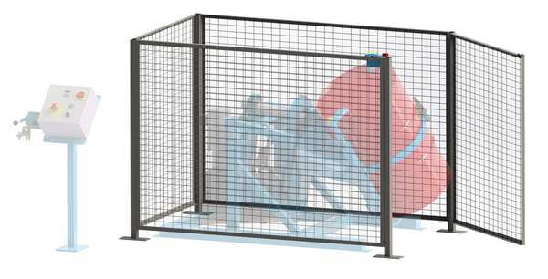 Drum Safety Enclosure, Electric, 88in.L