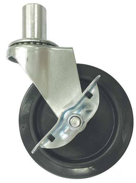 Swivel Poly Vinyl Caster with Brake, 4x1