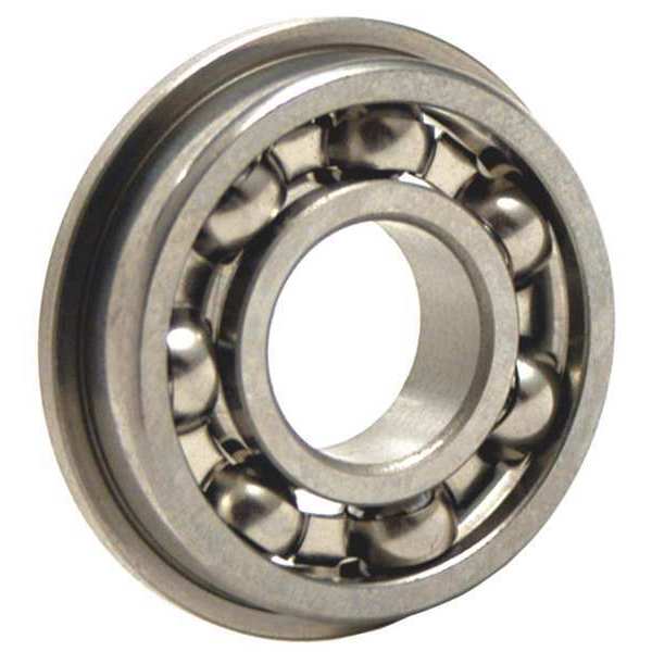 Ball Bearing, 0.1250in Dia, 49 lb, Flanged