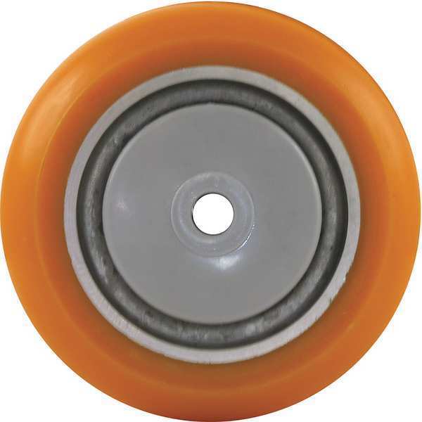 Caster Wheel, Polyurethane, 4 in., 400 lb.