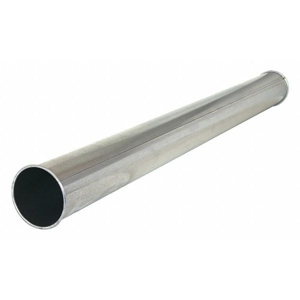 Round Quick Fit Duct, 14 in Duct Dia, 304 Stainless Steel, 20 GA, 14 in W, 58-3/4