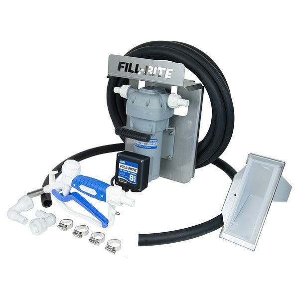 Electric Operated Drum Pump, 12VDC, 8 GPM, 1/4 HP, 3/4