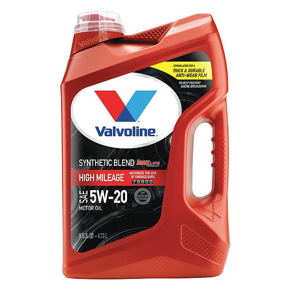 Motor Oil, 5W-20 SAE Grade, 5 Qt.