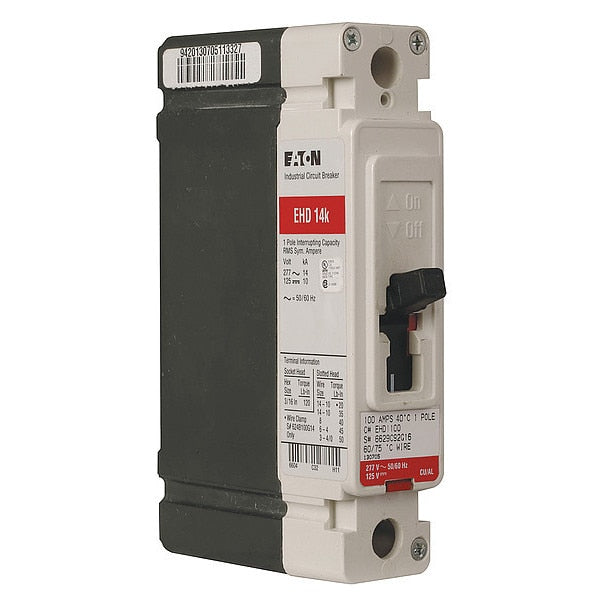 Molded Case Circuit Breaker, 30 A, 277V AC, 1 Pole, Free Standing Mounting Style, EHD Series