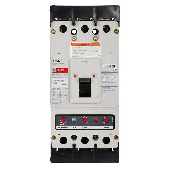 Molded Case Circuit Breaker, 400 A, 600V AC, 3 Pole, Free Standing Mounting Style, HKD Series