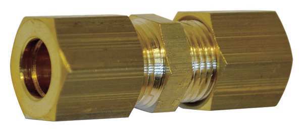 12mm Compression Brass Equal Straight Union 10PK