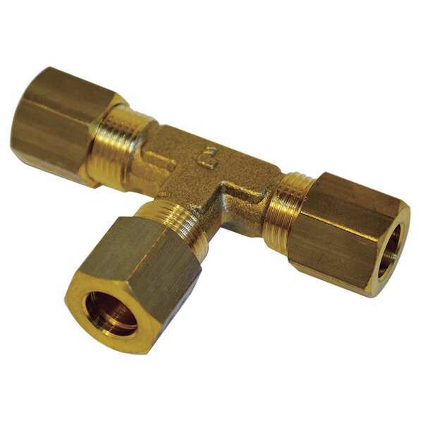 6mm Compression Brass Equal Tee 10PK