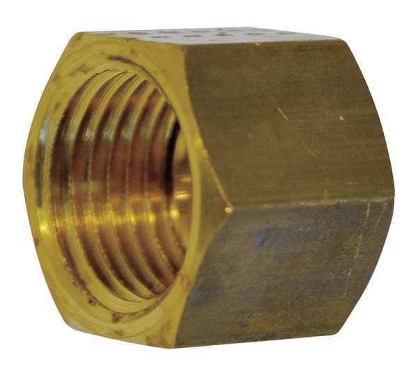 10mm Female Compression Brass Nut 50PK