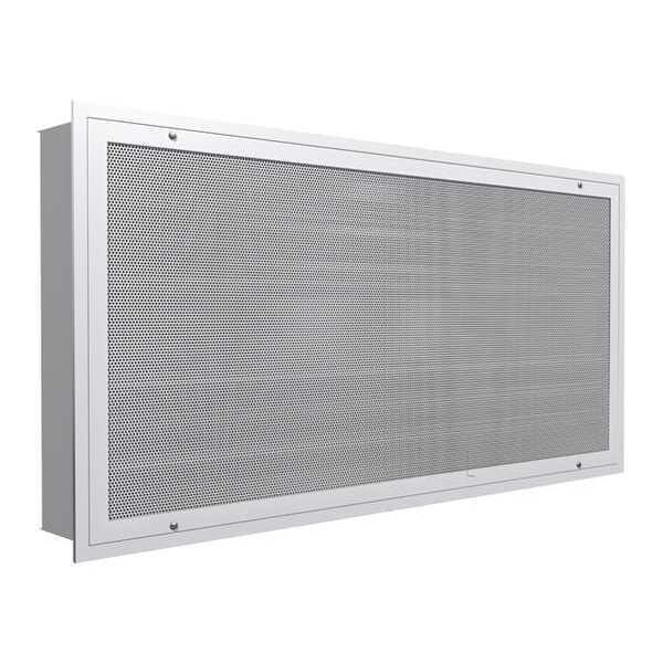 12 in Rectangular Perforated Flush Mount Ceiling Diffuser, White