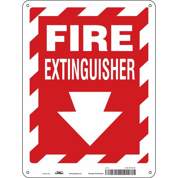 Safety Sign, 12 in Height, 9 in Width, Fiberglass, Horizontal Rectangle, English