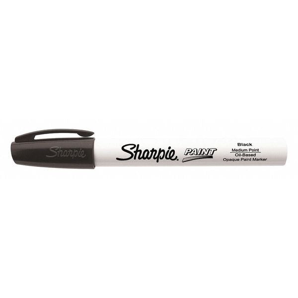 Paint Marker, Medium Point, Black, PK12