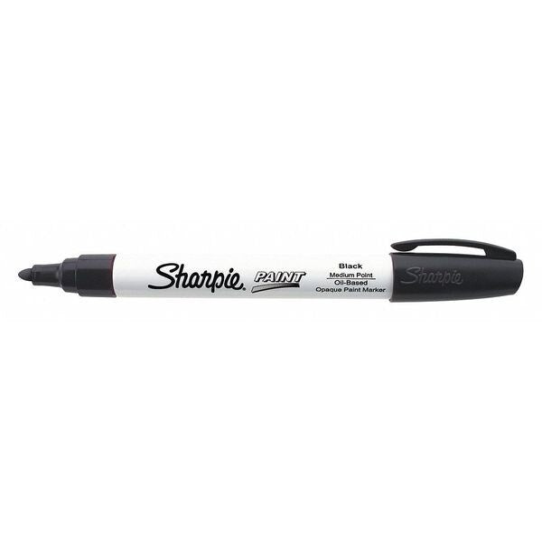 Paint Marker, Medium Point, Black, PK12