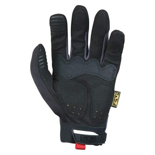 Mechanics Impact Gloves, M, Black, Synthetic Leather, Trekdry(R)