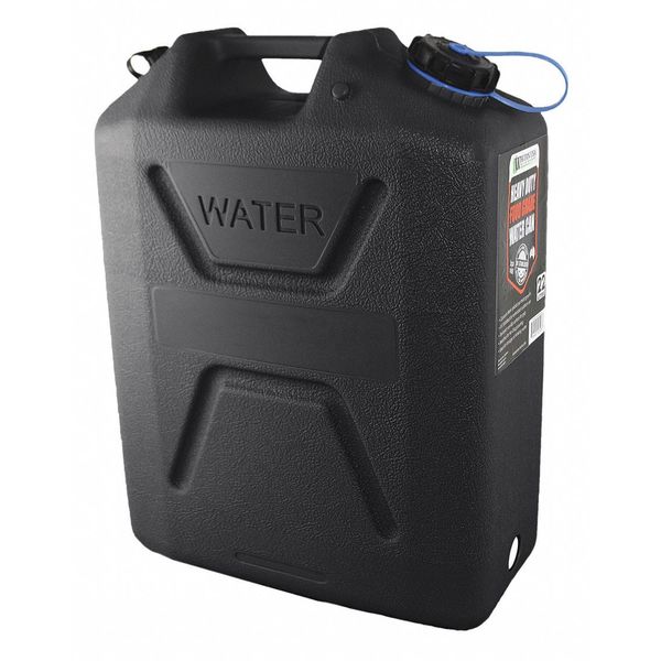 Water Container, 5 gal., Black, 18-1/4