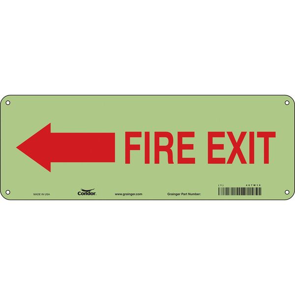 Emergency Exit Floor Sign, 14