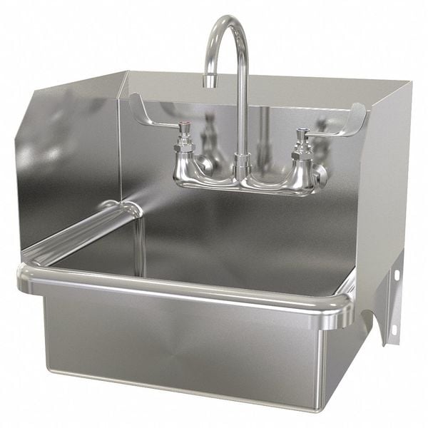Hand Sink, Wall Mount, 16-1/2