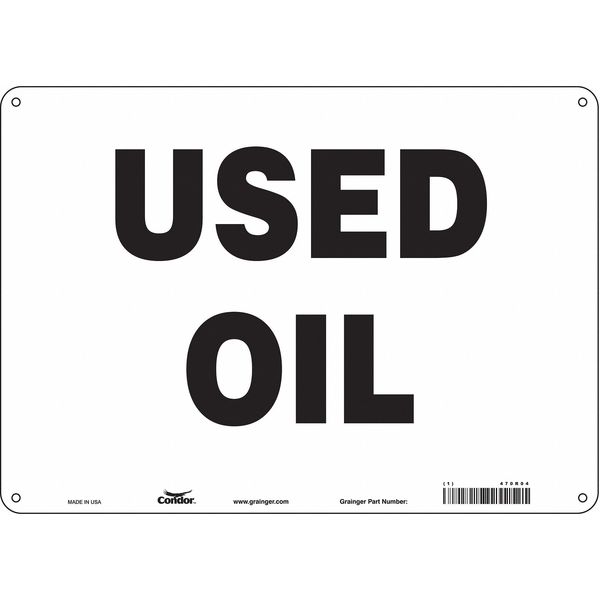 Safety Sign, 10 in Height, 14 in Width, Aluminum, Horizontal Rectangle, English, 470R04