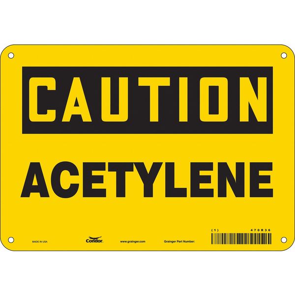 Safety Sign, 7 in Height, 10 in Width, Aluminum, Vertical Rectangle, English, 470R36