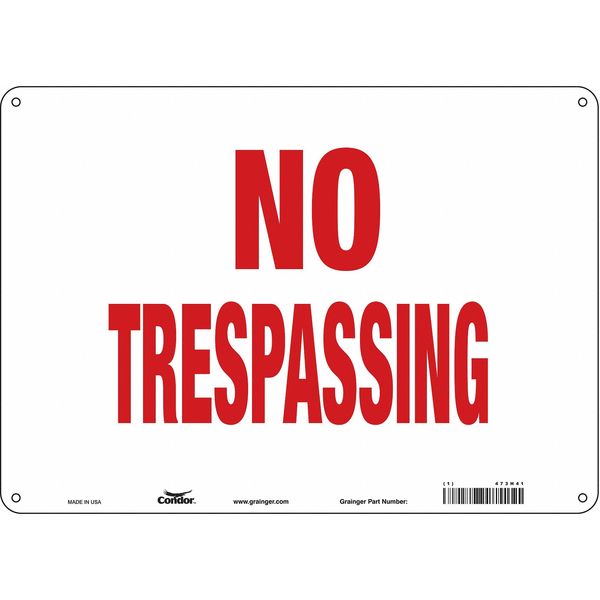 Safety Sign, 10 in Height, 14 in Width, Polyethylene, Horizontal Rectangle, English, 473H41