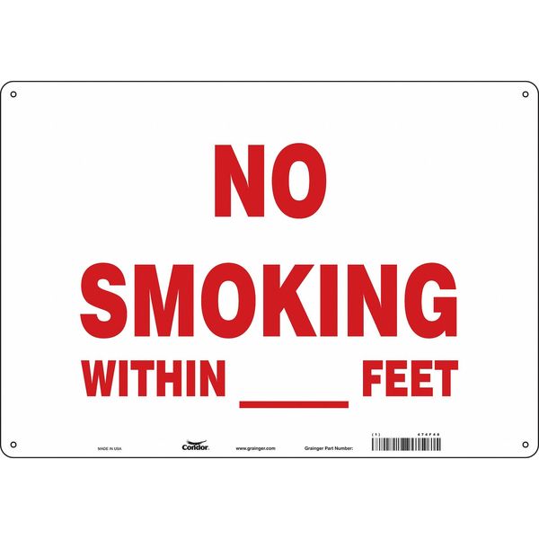 Safety Sign, 14 in H, 20 in W, Horizontal Rectangle, English, 474F48