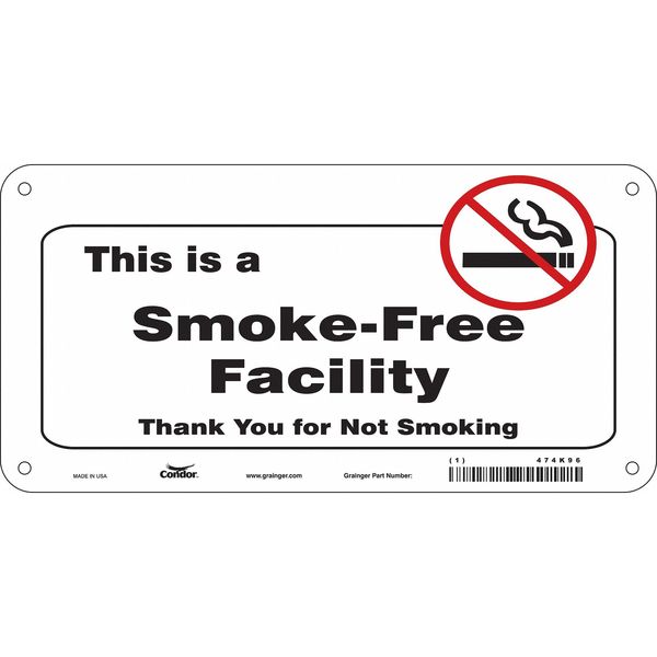 Safety Sign, 5 in Height, 10 in Width, Polyethylene, Vertical Rectangle, English