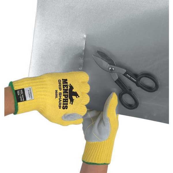 Cut Resistant Gloves, A3 Cut Level, Uncoated, M, 1 PR