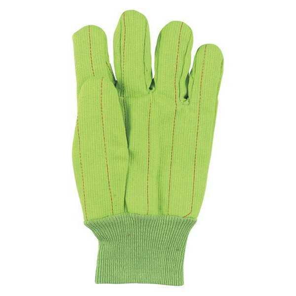 Coated Gloves, L, High Vis Green, PK12