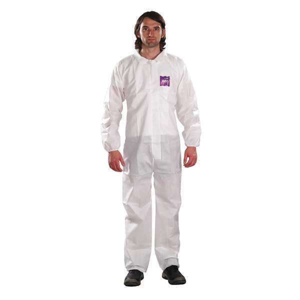 Collared Coverall, Serged, 3XL, PK25