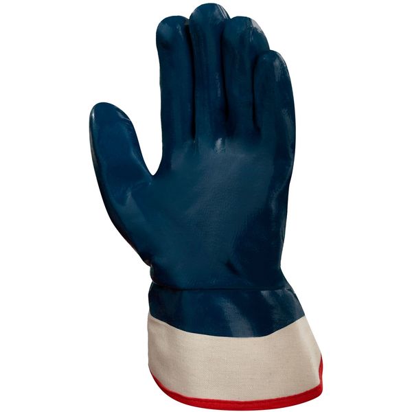 Nitrile Coated Gloves, Full Coverage, Blue, 9, PR