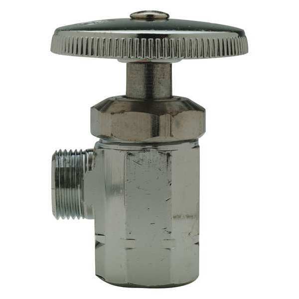 Stop Valve, Chrome, 3/8 in. Pipe Dia.