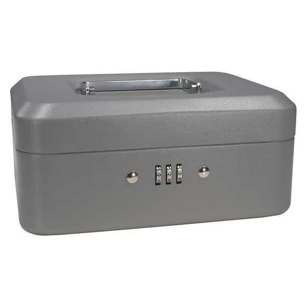 Cash Box, Compartments 4, 2-1/4 in. H